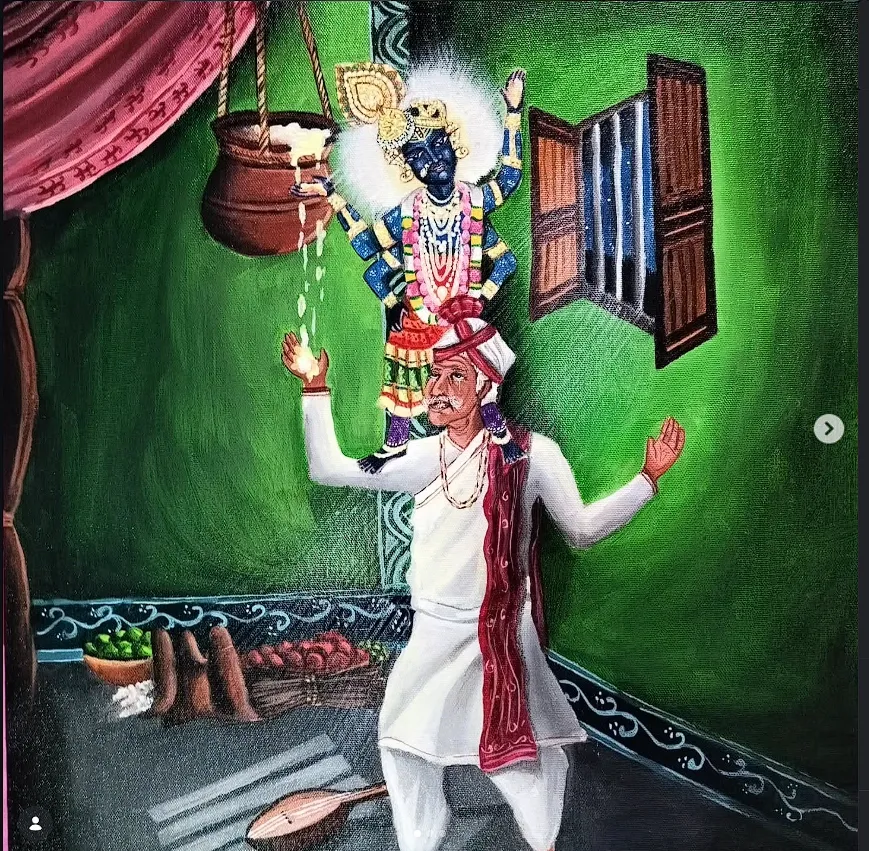 Leela of Srinath Ji(Krishna) with Kumbhan Das ji maharaj.